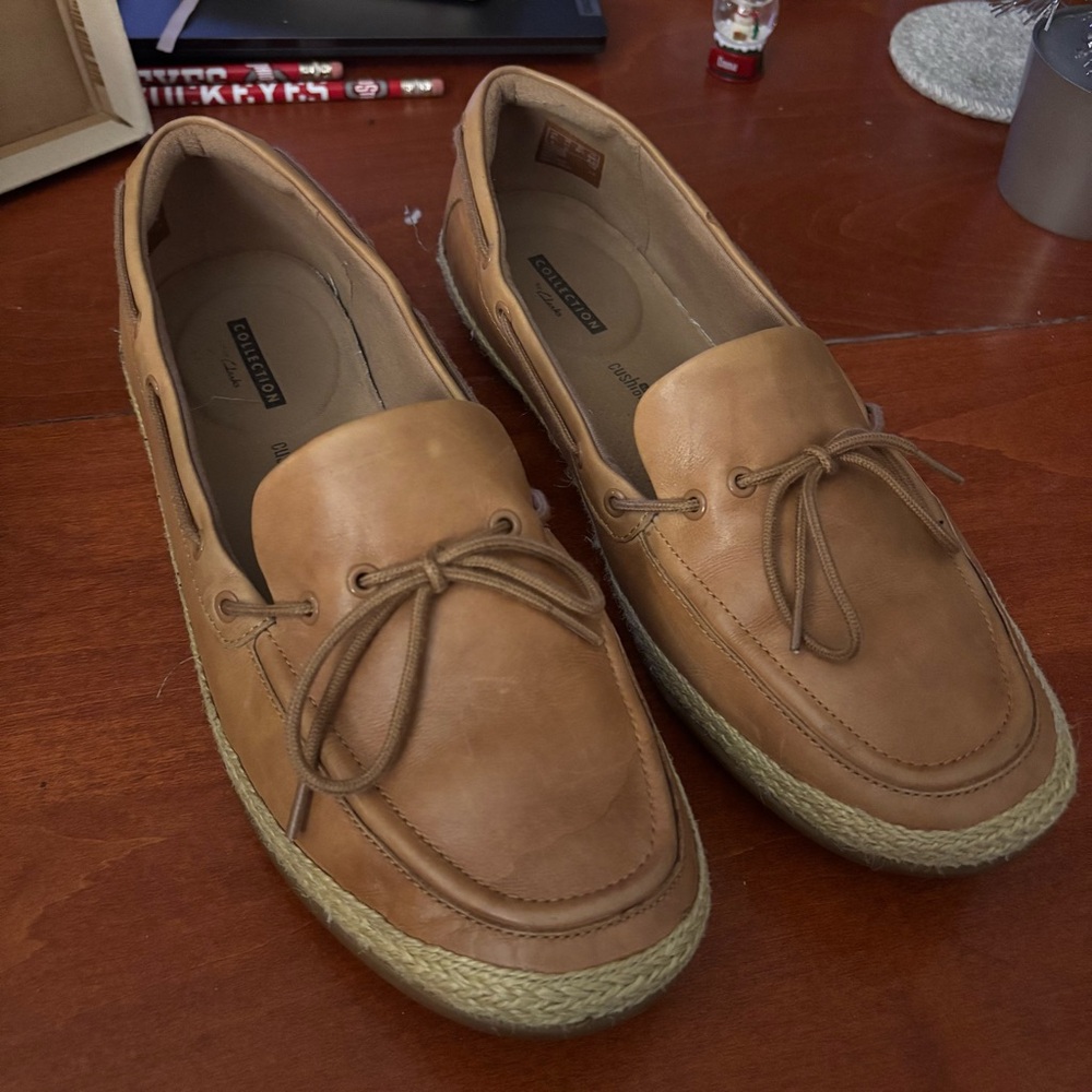 Clarks Danelly Bodie Tan Leather Loafers